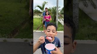 This strawberry ice cream with watermelon lollipop is so weird 😱🙋🏻‍♂️😅🍓👧🏻💕👶🏻🤩😇🤣 [upl. by Iverson45]