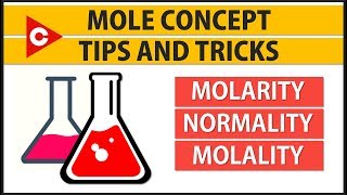 Molarity Normality and Molality Tricks Mole Concept in Solutions [upl. by Aciretnahs]