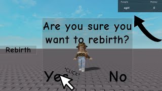 How to make a Rebirth GUISystem On Roblox Studio [upl. by Dutchman894]