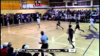 St Augustine steals the ball and ends it with a two handed slam dunk by Trey Kell [upl. by Nav]