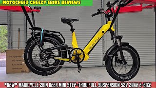 MAGICYCLE Deer 20 SUV mini StepThru Full Suspension 30mph 52V 20aH 7501100W peak hub eBike [upl. by Landa]