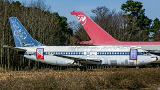 Exploring Abandoned Airplane Boneyard and Classic Aircraft From The 1990s and 2000s [upl. by Yelkreb]