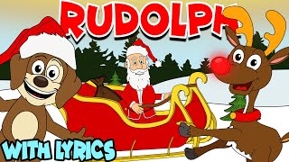 Rudolph The Rednosed Reindeer WITH LYRICS  Nursery Rhymes And Kids Songs [upl. by Medovich]