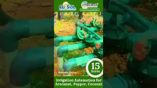 Smart irrigation automation by Mobitech mobitech agriculture irrigationtech irrigationautomation [upl. by Siravrat]