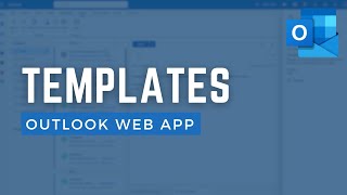 How to create a template in Microsoft 365 Outlook Web App 2024 [upl. by Novaelc]