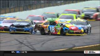 2014 Sylvania 300  Kyle Busch Crash [upl. by Iroc390]