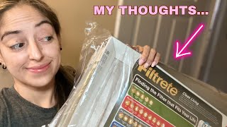 Filtrete 20x25x1 Air Filter MPR 300 MERV 5 Clean Living Basic Dust 3Month Pleated 1Inch Review [upl. by Akimak]