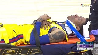 Patrick McCaw Scary INJURY  Warriors vs Kings  March 31 2018  201718 NBA Season [upl. by Paulie871]