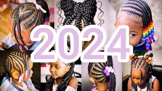 🔥👍2024 Best Little Girls Cornrows Braids Hairstyles Ideas  Cute Kids Hairstyles ♥️💯 [upl. by Dorena125]