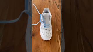 How to Bar Lace Nike Air Force 1 Shoelace Tutorial [upl. by Marrissa]