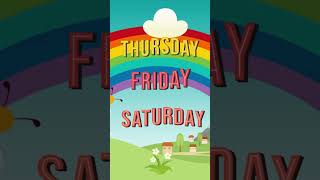 Days of the Week Song Kids Songs 7 Days of the Week – Nursery Rhymes amp Childrens Songs [upl. by Johen]