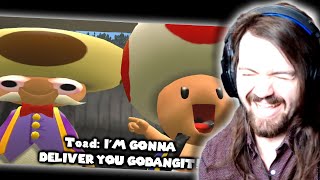 TOADSWORTH IS TRAUMATIZED  REMASTERED64 Stupid Mario Kart [upl. by Asinet]