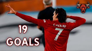 Edinson Cavanis All Goals For Manchester United  Tribute [upl. by Shipley]