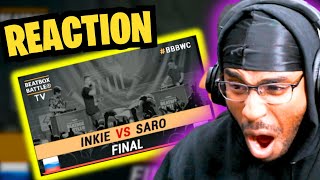 Inkie vs Saro  Beatboxing Loop Station Final  5th Beatbox Battle World Championship REACTION [upl. by Candyce]