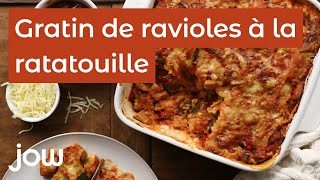 Recette du Gratin de ravioles à la ratatouille [upl. by Maurili894]