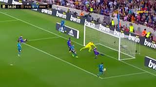 Benzema destroying Pique Super Cup  1st leg 2017 [upl. by Pip]