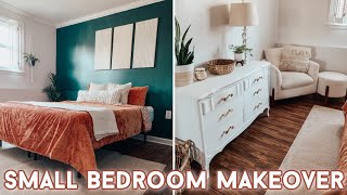 DIY Small Bedroom Makeover on a Budget with Decorating Ideas [upl. by Akyeluz]