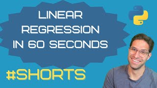 Linear Regression with Python in 60 Seconds shorts [upl. by Deni]