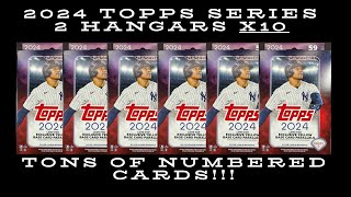 2024 Topps Series 2 Hangar Box Opening x10 So Many Numbered Cards [upl. by Alessig949]