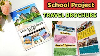 DIY Andaman and Nicobar Island Travel Brochure  School Project Excellence [upl. by Elgna887]