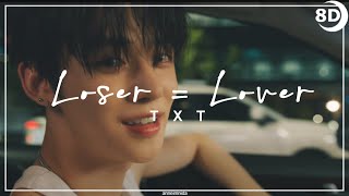 8D TXT  LOSERLOVER  BASS BOOSTED CONCERT EFFECT  USE HEADPHONES 🎧 [upl. by Rochette359]