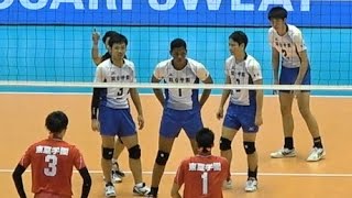 村山豪 駿台学園 vs 東亜学園 春高バレー2017決勝 3amp4セット目 Japan volleyball [upl. by Hunter313]