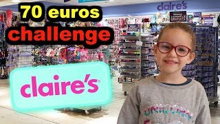 70 EUROS challenge 💶 chez CLAIRES  qua telle acheté [upl. by Ause]