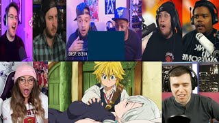 SEVEN DEADLY SINS EPISODE 1 REACTION MASHUP  REUPLOAD [upl. by Edrei]