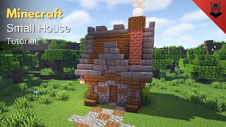 Minecraft How to Build a Small Medieval House  Medieval Village House Tutorial [upl. by Ylrak228]