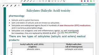 L4 Salicylates toxicity Toxo 41 [upl. by Charles482]