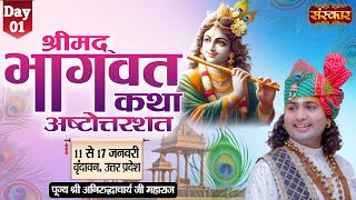 LIVE  Shrimad Bhagwat Katha by Aniruddhacharya Ji Maharaj  11 January  Vrindavan UP  Day 1 [upl. by Ordnassela]