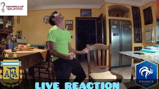 Live Reaction ArgentinaFrancia  LEO MESSI CAMPIONE DEL MONDO GRAZIE FUTBOL [upl. by Ltsyrk]