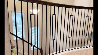 Professional Stair Railing Installation Company  Stair Remodel Videos [upl. by Nilpik]