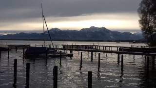 Chiemsee mit Alpen Panorama am morgen [upl. by Davies]