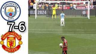 Man City Vs Man United 1176 on penalties  Community Shield [upl. by Galasyn]