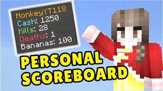 How to Make Your Very Own Personal Scoreboard in Minecraft Bedrock [upl. by Yeltrab]