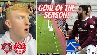 Tynecastle ERUPTS as Ginnelly SCREAMER helps Hearts beat Aberdeen [upl. by Eeraj]