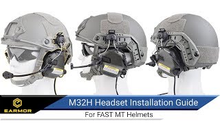 Earmor M32H FAST Helmet Headset Installation Guide [upl. by Temme2]