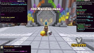 Loot from 100 Nucleus RunsHypixel Skyblock ironman [upl. by Eilram]