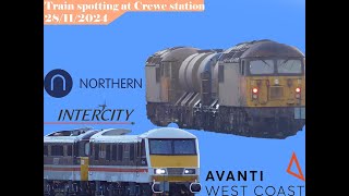 Afternoon train spotting at Crewe train station [upl. by Rosenberg954]