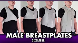 4 Easy Beginner Male Breastplates for Cosplay Using Foam Size Large [upl. by Eneladgam706]