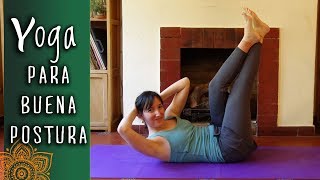 ✪EJERCICIOS para FORTALECER ESPINALES FÁCILES y FAJA ABDOMINAL✪–Nivel IntermedioPuntodeYoga [upl. by Anayt]