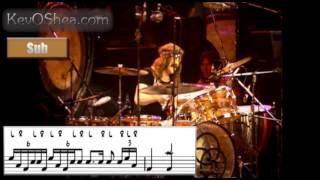 Led Zeppelin Rock and Roll Ending  John Bonham transcription [upl. by Nylzzaj660]