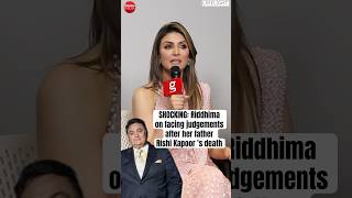 riddhimakapoor on rishikapoor s death  People used to say they look so happy and going out [upl. by Enalahs]