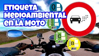 Etiqueta medioambiental en la moto resubido [upl. by Venezia]