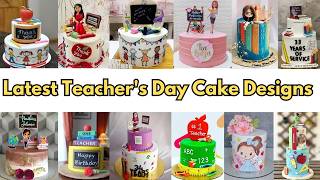 🍎📚Latest Teachers Day Cake DesignTeachers Day CakeTeachers Day Cake Design ldeas 2024Cake Design [upl. by Aekan]