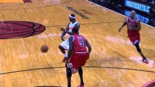 LeBrons SPECTACULAR NoLook Feed to Birdman [upl. by Ahsiket997]