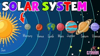 Solar system Animated Kids Song Video CJ MagicVerse [upl. by Kcirted570]