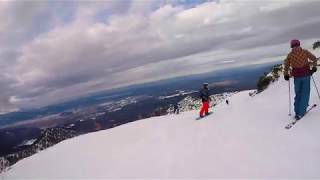 Borovets  Haramia  Skiing Blue Run Bulgaria January [upl. by Eldridge]