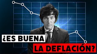 ¿Es positiva la deflación que defiende Javier Milei [upl. by Nnylkoorb]